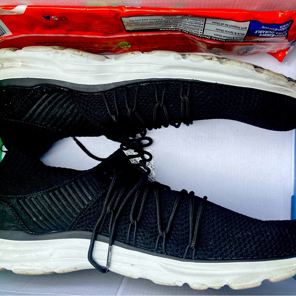 Abeo PRO Active Lite 2.0 black laced Athletic Shoes breathable sneakers size 13